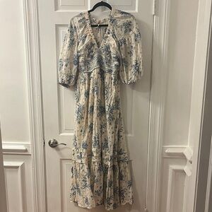 Free People golden hour Floral Maxi Dress XS